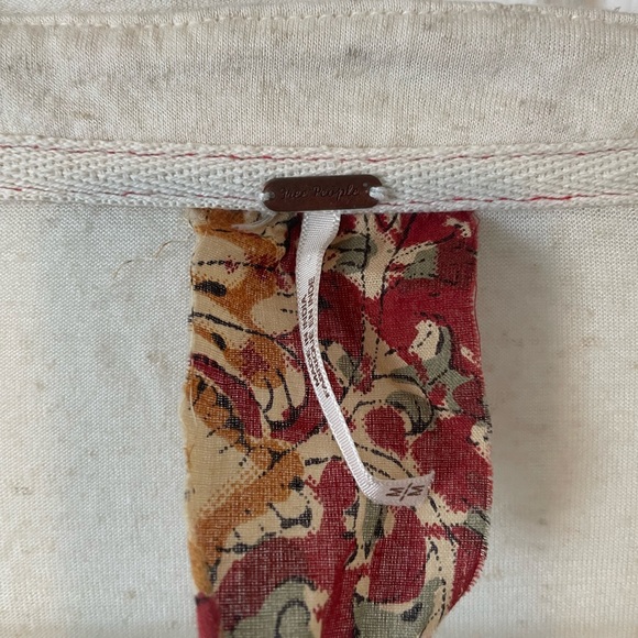 Free People Boho Medallion Print Top - Medium 0075 - Picture 5 of 7